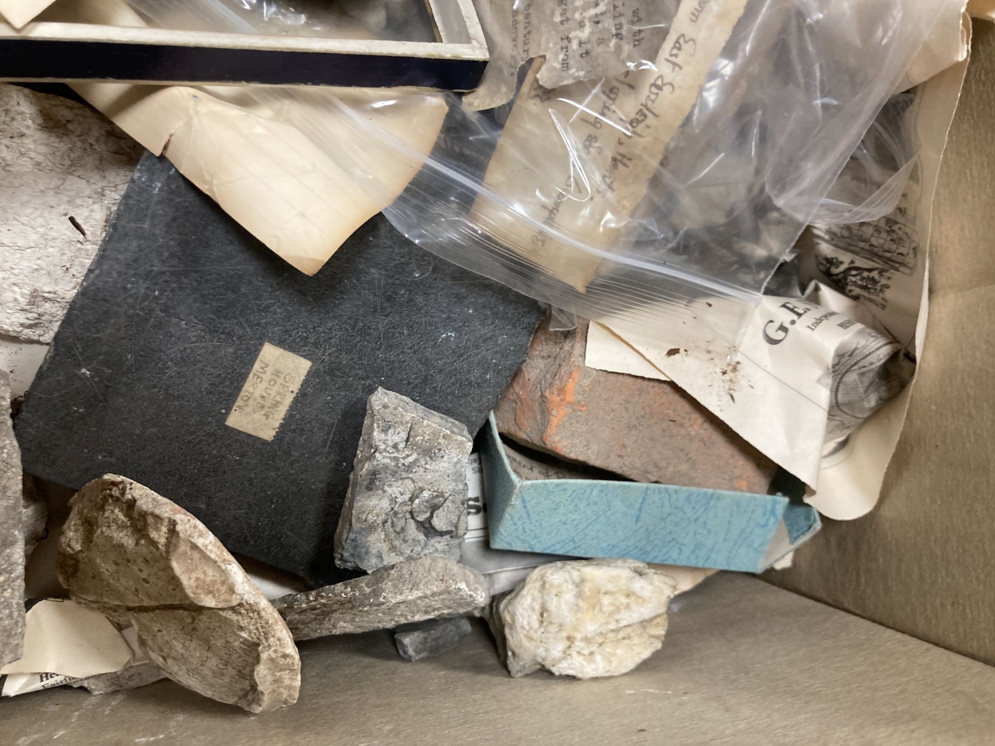 Neolithic flint knives and fragments etc.